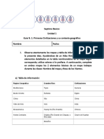 Unidad 1 Guia 1. Primeras Civilizaciones SEPTIMO