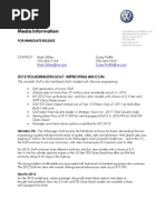 Download 2012 VW Golf Release and Fact Sheets by Volkswagen of America SN64713753 doc pdf