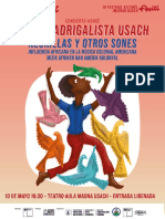 Programa de Mano FCMH Coro Madrigalista Usach