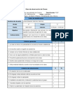 Guía de Observación - Tutoria