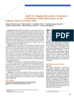 Connective Tissue Graft For Gingival Recession Treatment - Assessment of The Maximum Graft Dimensions at The Palatal Vault As A Donor Site