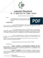 Resolución Directoral N.º 011 2023 DG IESTP MRAP