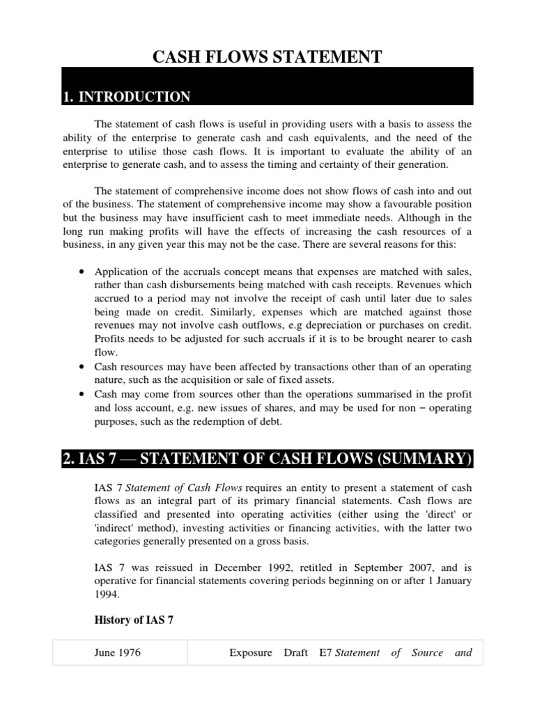 Understanding the Cash Flow Statement | PDF | Cash Flow Statement ...