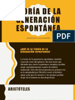 Teoría de La Generación Espontánea