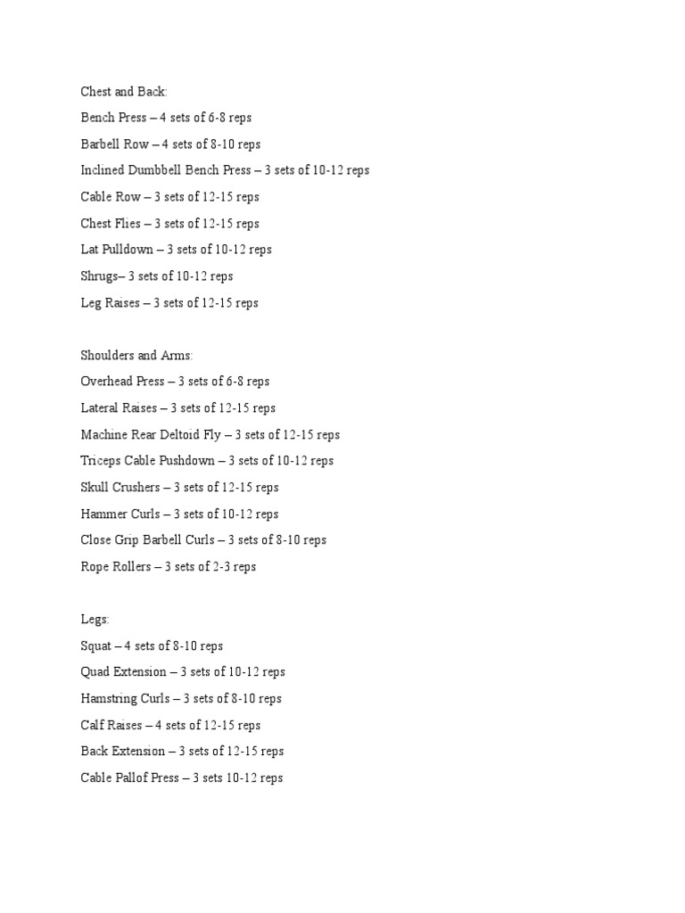 Arnold Split Training Regimen PDF