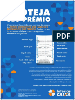 CARTAZ PROTEJA SEU PREMIO FEDERAL FORMATO 46x64cm