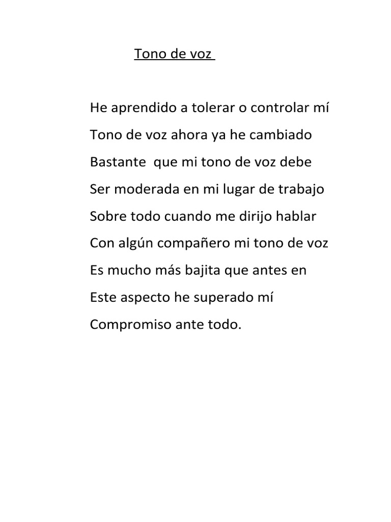 Tono de Voz | PDF