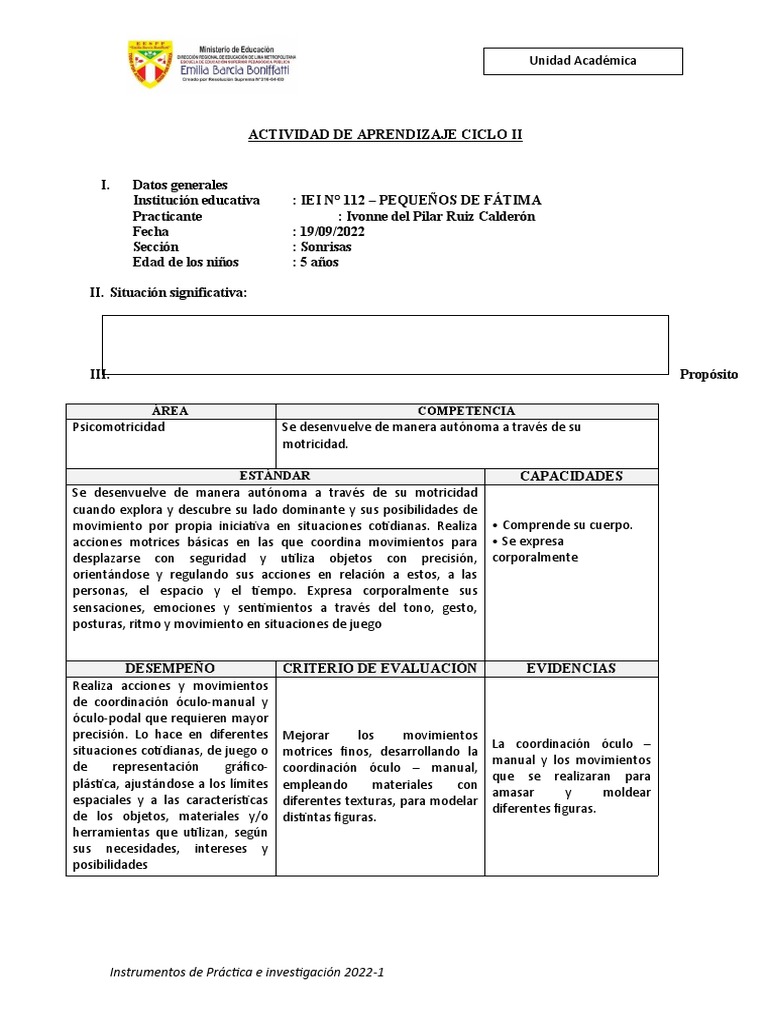 Sesión de Aprendizaje | PDF | Aprendizaje | Ciencia cognitiva