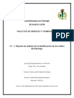 1.1 - 1. Reporte de Análisis de La Identificación de Los Estilos de Liderazgo.