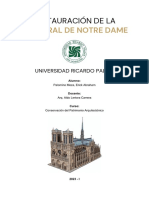 Restauración de La Catedral de Notre Dame