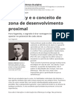 Vygotsky e o Conceito de Zona de Desenvolvimento Proximal