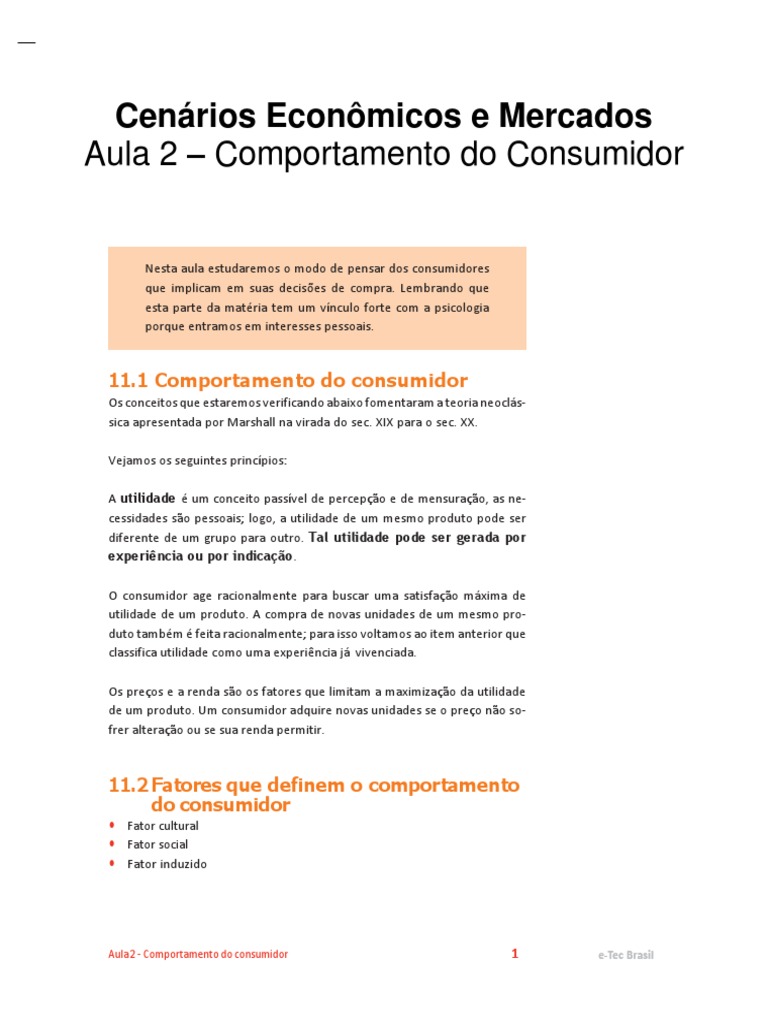 Aula 2 - B 2 Economia - Mercado-65-66 | PDF | Comportamento do ...