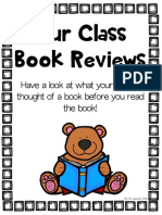 Our Class Book Reviews: Have A Look at What Your Friends Thought of A Book Before You Read The Book!