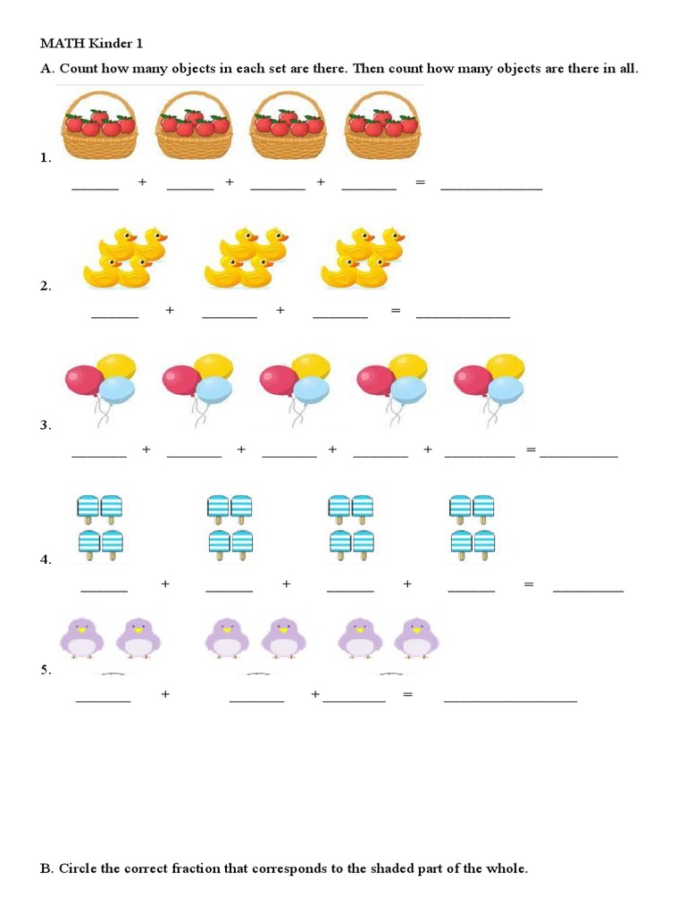 MATH Kinder 1 | PDF