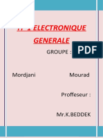 TP 1 Electronique Generale Mourad
