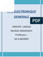 TP 1 Electronique Generale