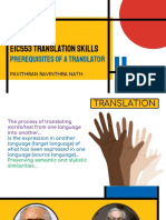 WEEK 2 - Prerequisites of A Translator