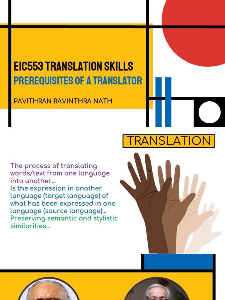 Translation Skills and Prerequisites | PDF | Translations | Human ...