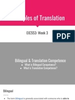 WEEK 3 - Principles of Translation