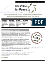 Jewish Voice For Peace Organizing Newsletter Sept 2011