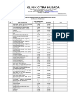 Daftar Inventaris Ruang Tindakan