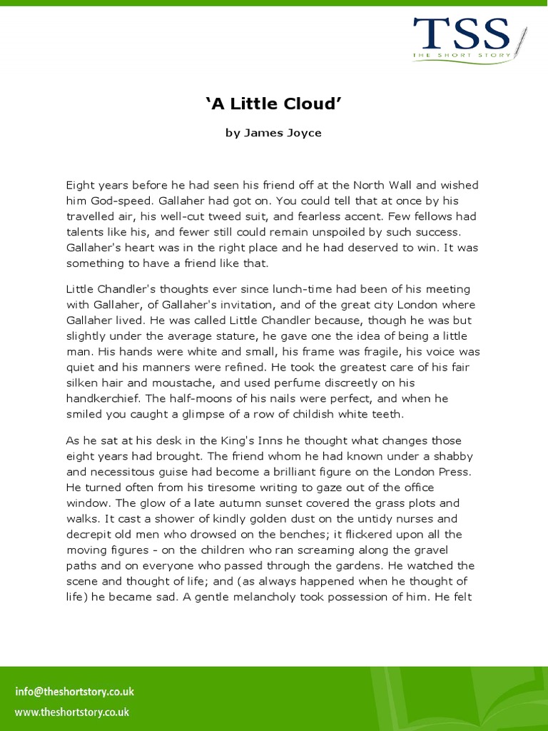 Short stories james joyce a little cloud pdf