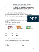 Actividad de Cuarto Grado Matematica 2