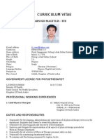 Curriculum Vitae: Arnold Magtulis - Tee