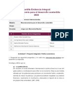 Actividad 7. Proyecto Integrador. Política Económica