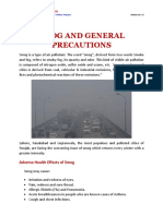 SMOG and General Precautions