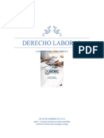 Derecho Laboral - Actividad Grupal - Caso Laboral 1