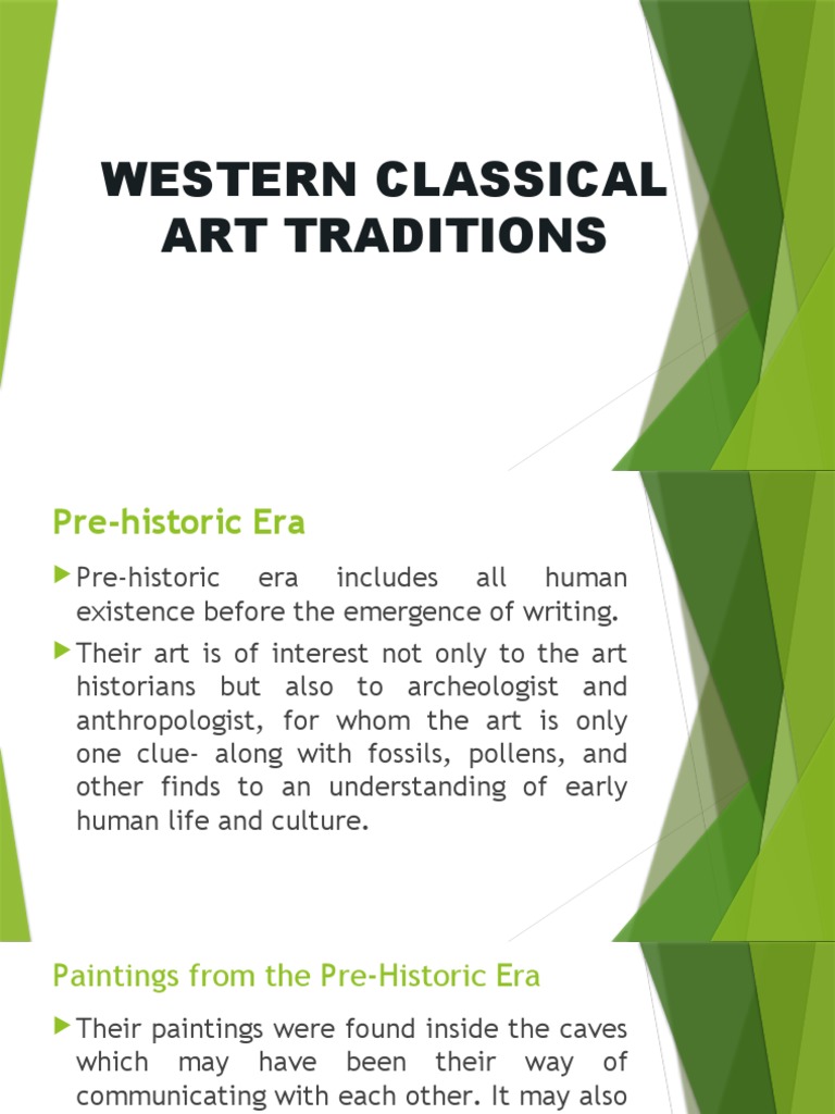Western Classical Art Traditions PDF Paintings Archaeology