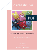Patrón Monstruo de Las Emociones Crochet (Grandes) by Cositas de Eva