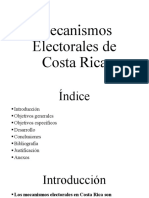 Mecanismos Electorales de Costa Rica