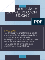 Metodología de La Investigación I SESION 2