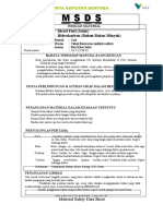 M S D S: Diesel Fuel (Solar) Hidrokarbon (Bahan Bakar Minyak)