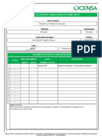 Formato de Registro de Fauna en Mallas Perimetrales