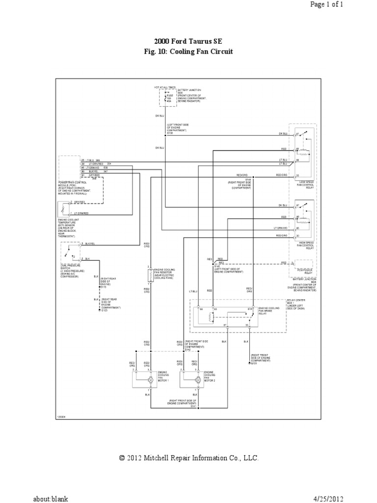 Cooling Fan Circuit PDF