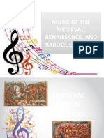 Music of The Medieval, Renaissance, and Baroque Period 2