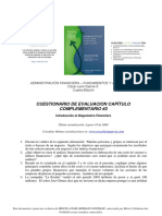 Cuestionarios Complementarios Libro Administracion Financiera Fundamentos y Aplicaciones