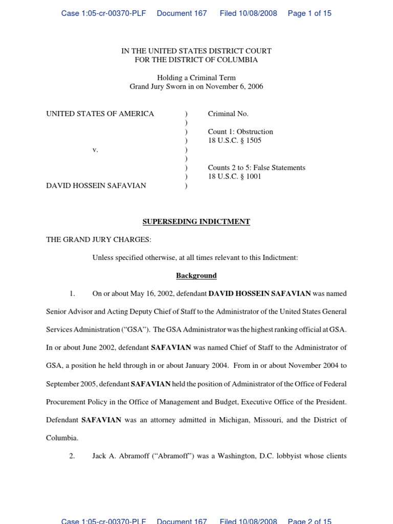 Superseding Indictment | PDF | Government Of The United States ...