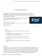 Investigación de Chocolate Producido A Partir de Cuatro Variedades Brasileñas de Cacao (Theobroma Cacao L.) Inoculadas Con Saccharomyces Cerevisiae - ScienceDirect