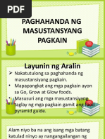 Paghahanda NG Masustansiyang Pagkain Powerpoint | PDF