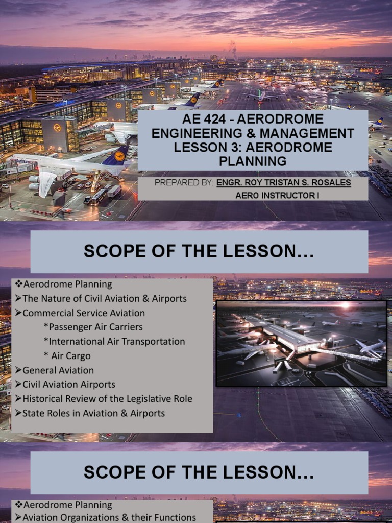 Aerodrome Planning Overview | PDF | Airport | United States Government ...