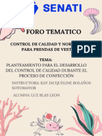 FORO TEMATICOL (Calidad y Control)