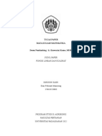 Tugas Paper Fungsi Linear Dan Kuadrat - 150610220003 - Dian Febrianti Manurung