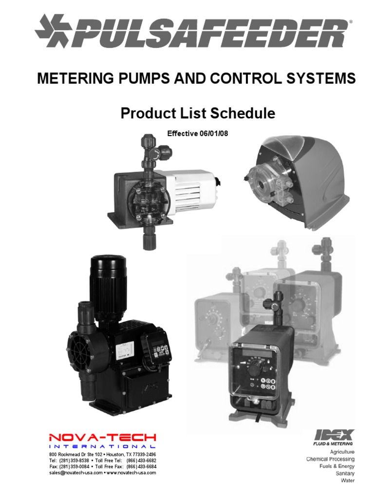 Pulsatron Pump Manual Overview | PDF | Pump | Valve