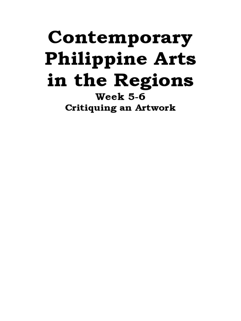 Art Critique Guide for Contemporary Works | PDF | Paintings | Pablo Picasso