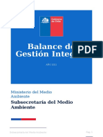 Balance de Gestión de Integral (2021)