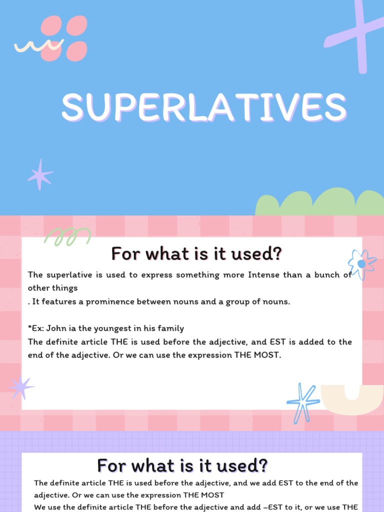 Superlative PDF Adjective Linguistic Typology